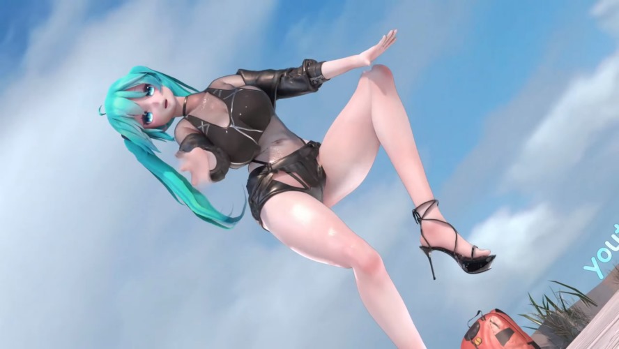 [MMD/4K] MIKU & HAKU – Blue Flame – 初音&弱音 [225MB]-神域次元