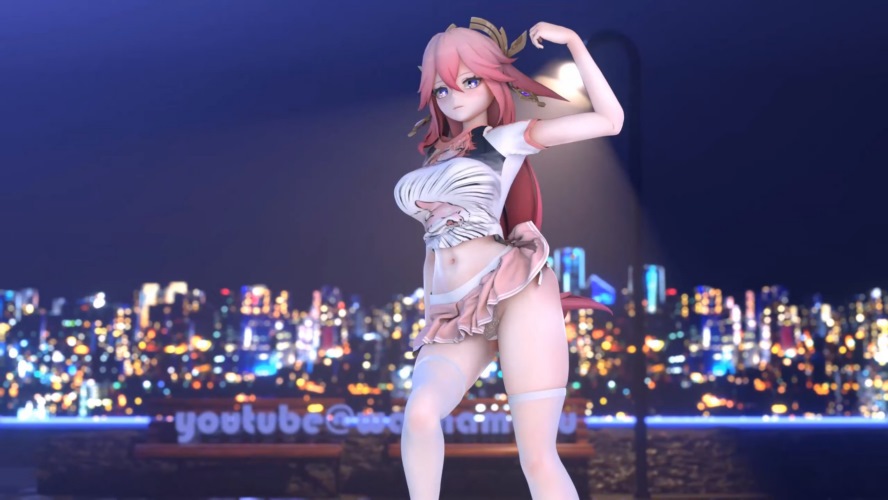 [MMD/4K] Yae Miko – Girls  –  八重神子 [271MB]-神域次元