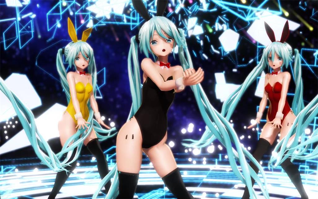 [MMD/4K]つみ式改変バニー初音ミクで [713M]-神域次元