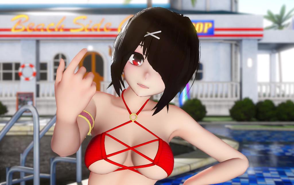 [MMD/4K画质]Good-night Kiss swimsuit kurumi [492M]-神域次元