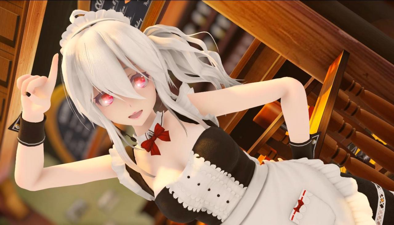 [MMD/4K画质]恋愛カフェテリア-Haku [571M]-神域次元