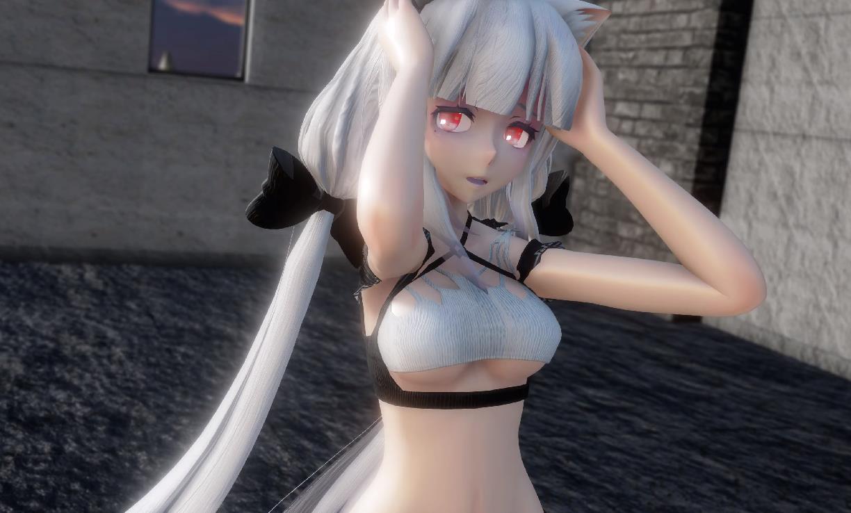 [MMD/4K]ドーナツホール – Tda Marionette Haku [525M]-神域次元