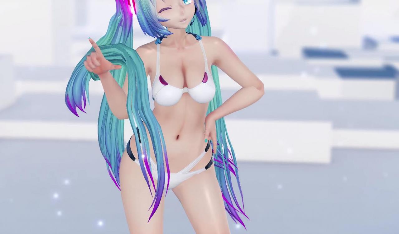 [MMD/4K画质] インドア系ならトラックメーカー Bikini Miku 紳士[323M]-神域次元