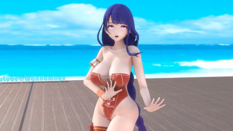 [MMD/4K] Raiden Ei – Heart Attack [224MB]-神域次元