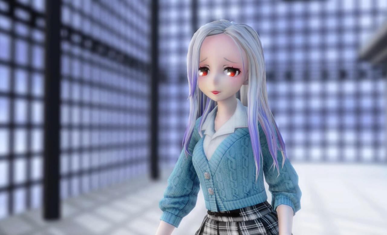 [MMD/4K画质]雨とペトラ – Tda Haku [440M]-神域次元